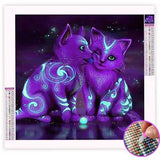 Broderie Diamant Chat Fluorescent | My Diamond Painting