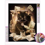 Broderie Diamant Chat Riche | My Diamond Painting