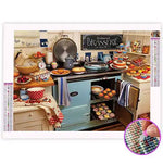 Broderie Diamant Cuisine Vintage - Vignette | My Diamond Painting