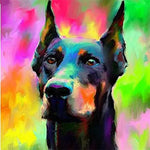 Broderie Diamant Doberman - Vignette | My Diamond Painting