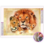 Broderie Diamant Famille Lion | My Diamond Painting
