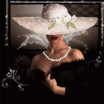 Broderie Diamant Femme Chapeau | My Diamond Painting