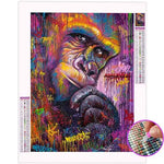 Broderie Diamant Gorille Couleur - Vignette | My Diamond Painting