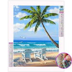 Broderie Diamant Palmier Plage - Vignette | My Diamond Painting