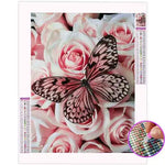 Broderie Diamant Papillon Bouquet de Fleurs - Vignette | My Diamond Painting