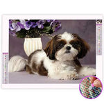 Broderie Diamant Shih Tzu - Vignette | My Diamond Painting