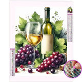 Broderie Diamant Vin