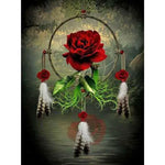 Broderie Diamant Attrape Rêve Rose Fleur - Vignette | My Diamond Painting