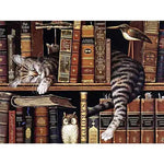 Broderie Diamant Bibliothèque Chat - Vignette | My Diamond Painting