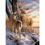 Broderie Diamant Cerf dans la Neige - Vignette | My Diamond Painting