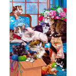Broderie Diamant Chat Groupe - Vignette | My Diamond Painting