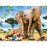 Broderie Diamant Éléphant Girafe - Vignette | My Diamond Painting