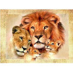 Broderie Diamant Famille Lion - Vignette | My Diamond Painting