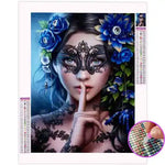 Broderie Diamant Femme Masquée - Vignette | My Diamond Painting