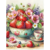 Broderie Diamant Fraise