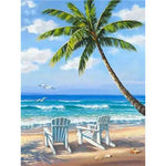 Broderie Diamant Palmier Plage - Vignette | My Diamond Painting