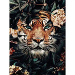 Broderie Diamant Tigre Fleur - Vignette | My Diamond Painting