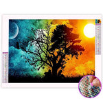 Broderie Diamant Arbre Jour et Nuit - Vignette | My Diamond Painting