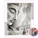 Broderie Diamant Bouddha Noir et Blanc - Vignette | My Diamond Painting