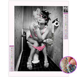 Broderie Diamant Femme Toilette - Vignette | My Diamond Painting