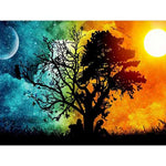 Broderie Diamant Arbre Jour et Nuit - Vignette | My Diamond Painting