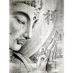 Broderie Diamant Bouddha Noir et Blanc - Vignette | My Diamond Painting
