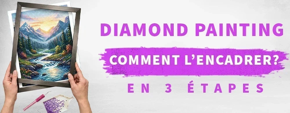 Encadrer son diamond painting fini en trois étapes