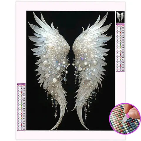 Broderie Diamant Aile d'Ange