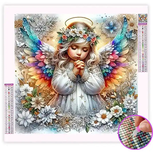 Broderie Diamant Ange Fille