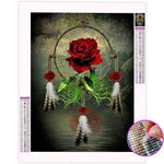 Broderie Diamant Attrape Rêve Rose Fleur - Vignette | My Diamond Painting