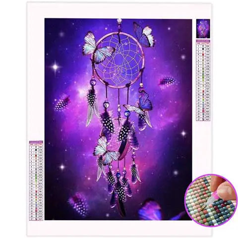Broderie Diamant Attrape Rêve Violet | My Diamond Painting
