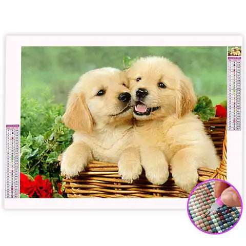 Broderie Diamant Bébé Chien | My Diamond Painting