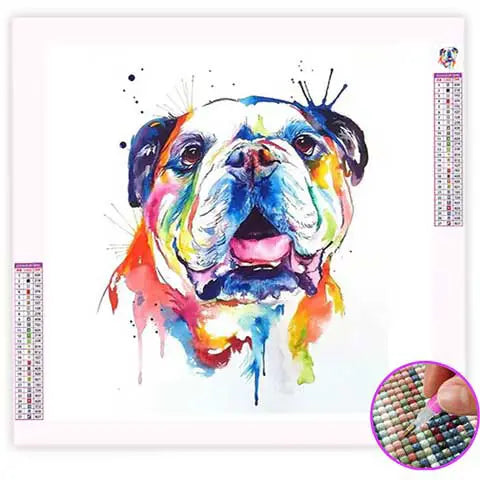 Broderie Diamant Bouledogue Anglais | My Diamond Painting