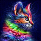 Broderie Diamant Chat Couleurs | My Diamond Painting