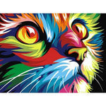 Broderie Diamant Chat Multicolore | My Diamond Painting