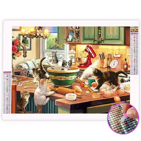 Broderie Diamant Chaton dans Cuisine | My Diamond Painting