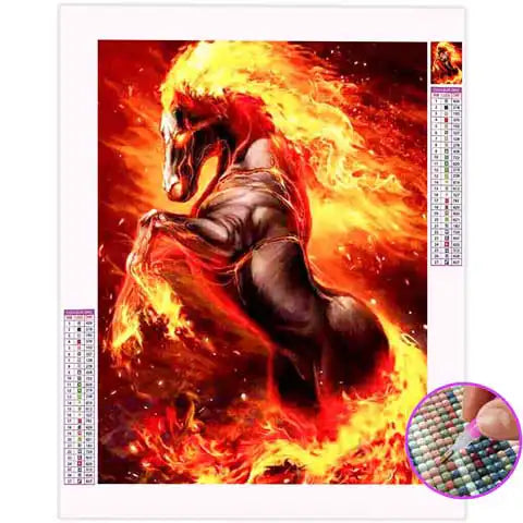 Broderie Diamant Cheval de Feu | My Diamond Painting