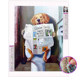 Broderie Diamant Chien Drôle - Vignette | My Diamond Painting