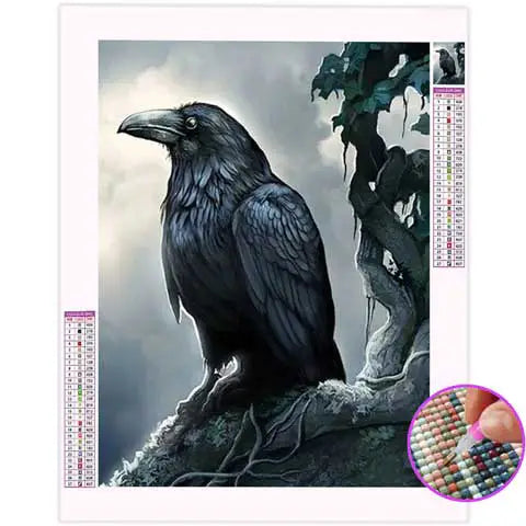 Broderie Diamant Corbeau | My Diamond 