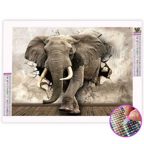 Broderie Diamant Éléphant 3D | My Diamond Painting