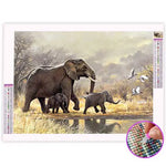 Broderie Diamant Éléphant Afrique - Vignette | My Diamond Painting