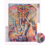 Broderie Diamant Éléphant Coloré | My Diamond Painting