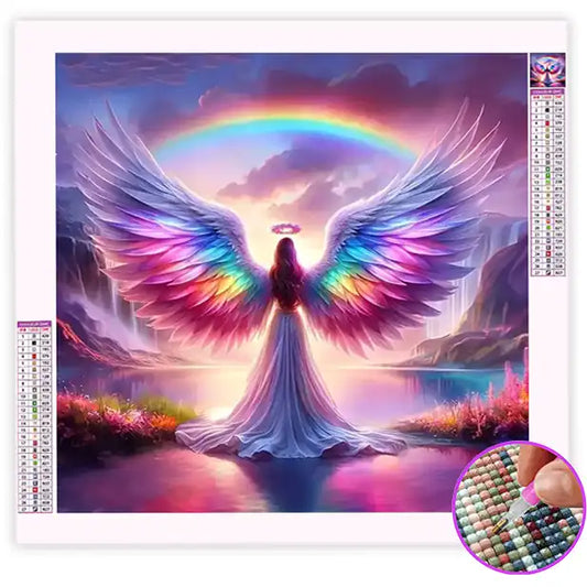 Broderie Diamant Femme Ange