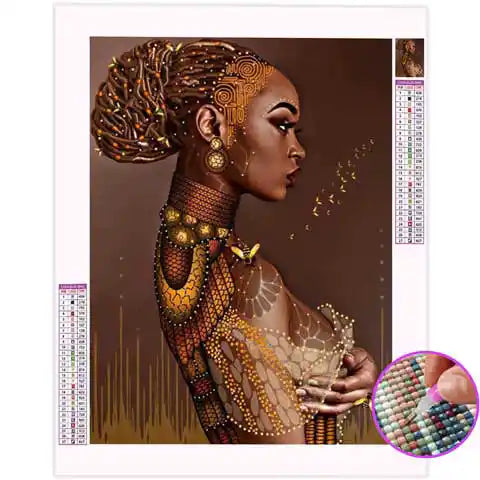 Broderie Diamant Femme Noire | My Diamond Painting