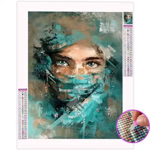 Broderie Diamant Femme Voilée | My Diamond Painting