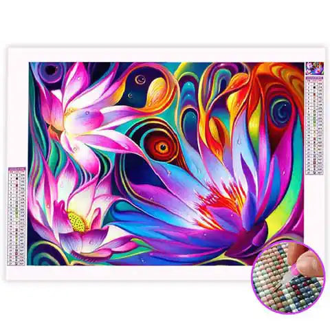 Broderie Diamant Fleur Abstraite | My Diamond Painting