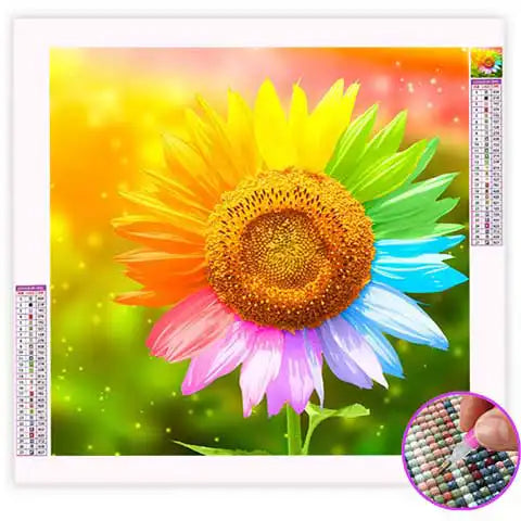 Broderie Diamant Fleur Colorée | My Diamond Painting