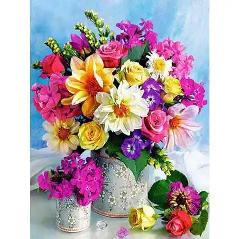 Broderie Diamant Fleurs Colorées | My Diamond Painting