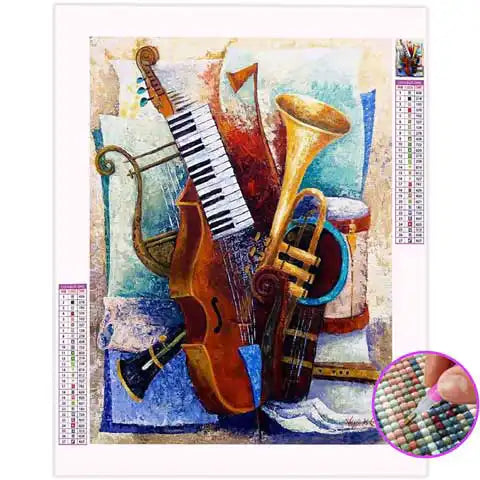 Broderie Diamant instrument de Musique | My Diamond Painting