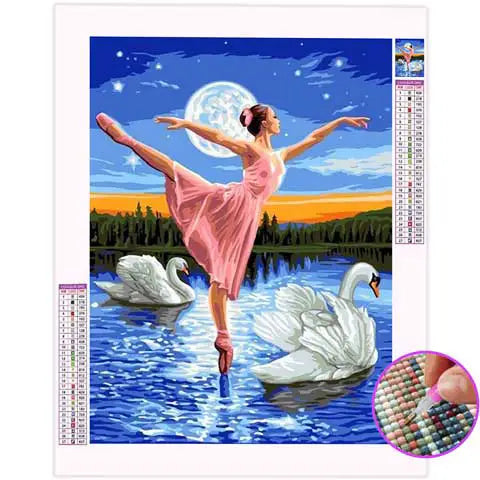 Broderie Diamant Lac des Cygnes | My Diamond Painting